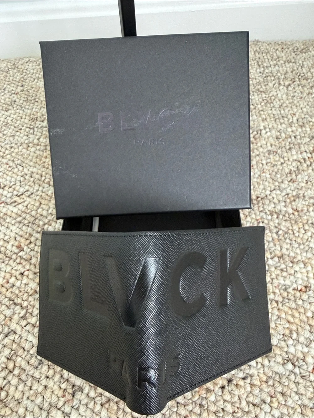 BLVCK Black Leather Wallet - Men Accessories